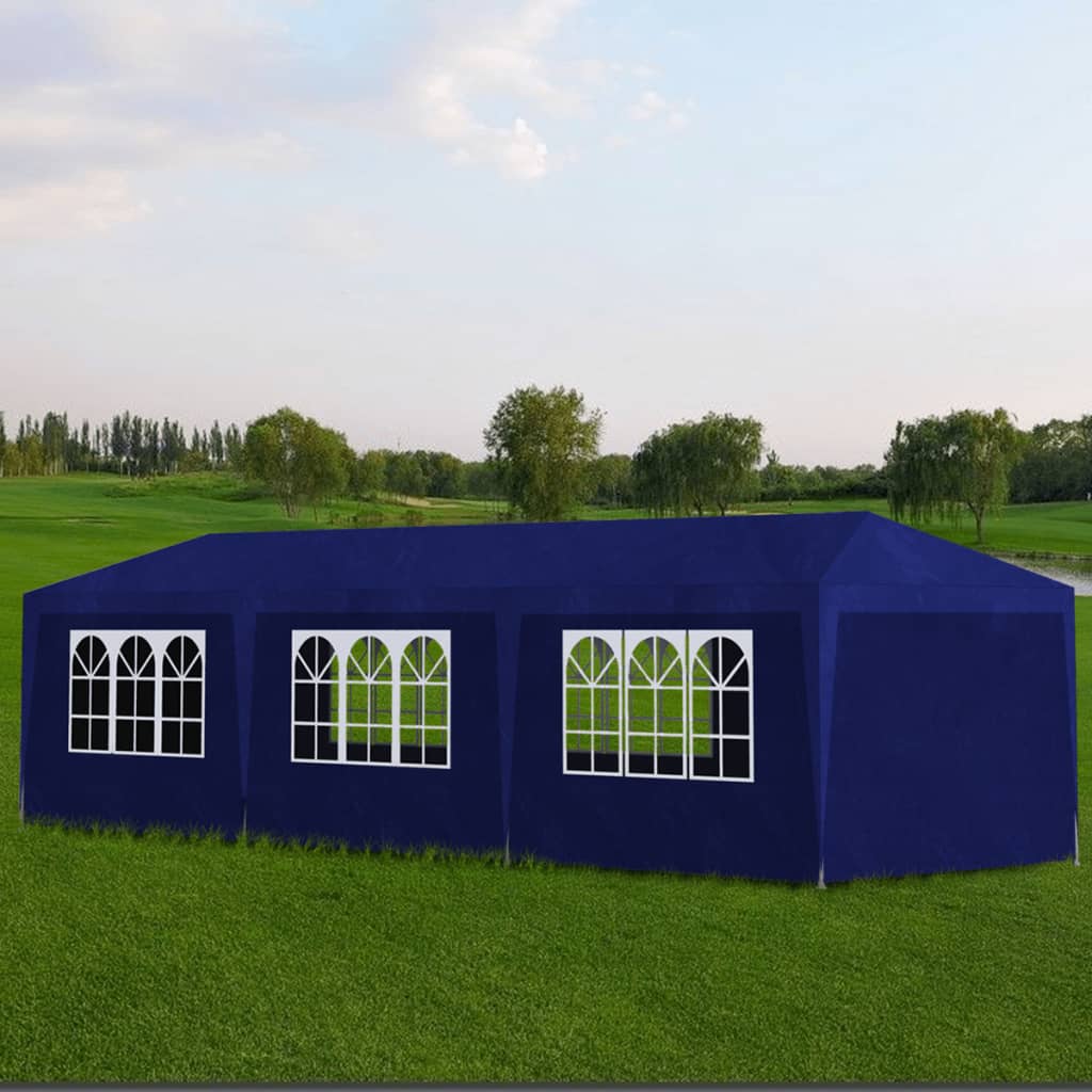 Tenda per Feste 3x9 m Blu - homemem39