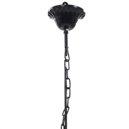 Lampadario in Cristallo con 5 Lampadine Nero - homemem39