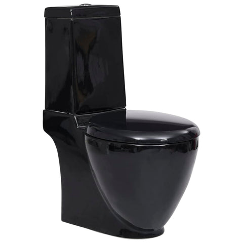 Vaso WC in Ceramica con Scarico Dietro Nero - homemem39