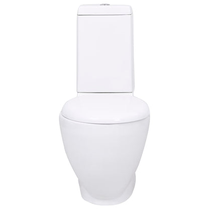 Vaso WC in Ceramica Base con Scarico Dietro Bianco - homemem39