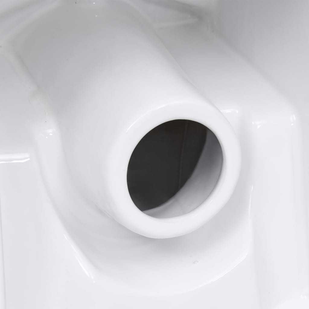 Vaso WC in Ceramica Base con Scarico Dietro Bianco - homemem39