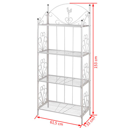 Supporto per Piante Quadrato Bianco - homemem39