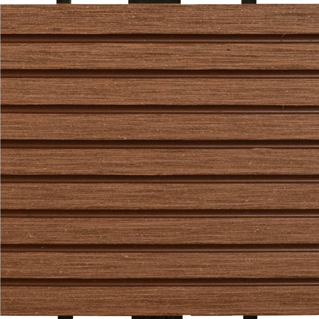 Set piastrelle WPC 30x30cm 11pz per 1,00m² marrone - homemem39