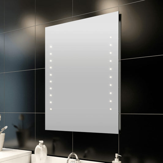 Specchio da Bagno con Luci a LED 60 x 80 cm (L x A) - homemem39