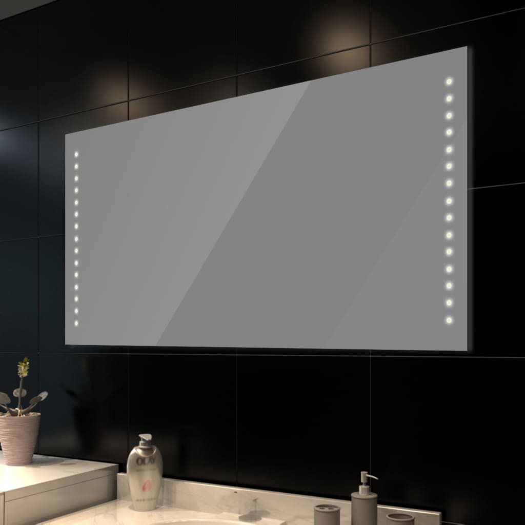 Specchio da bagno 100 x 60 cm( L x H) con luci led - homemem39