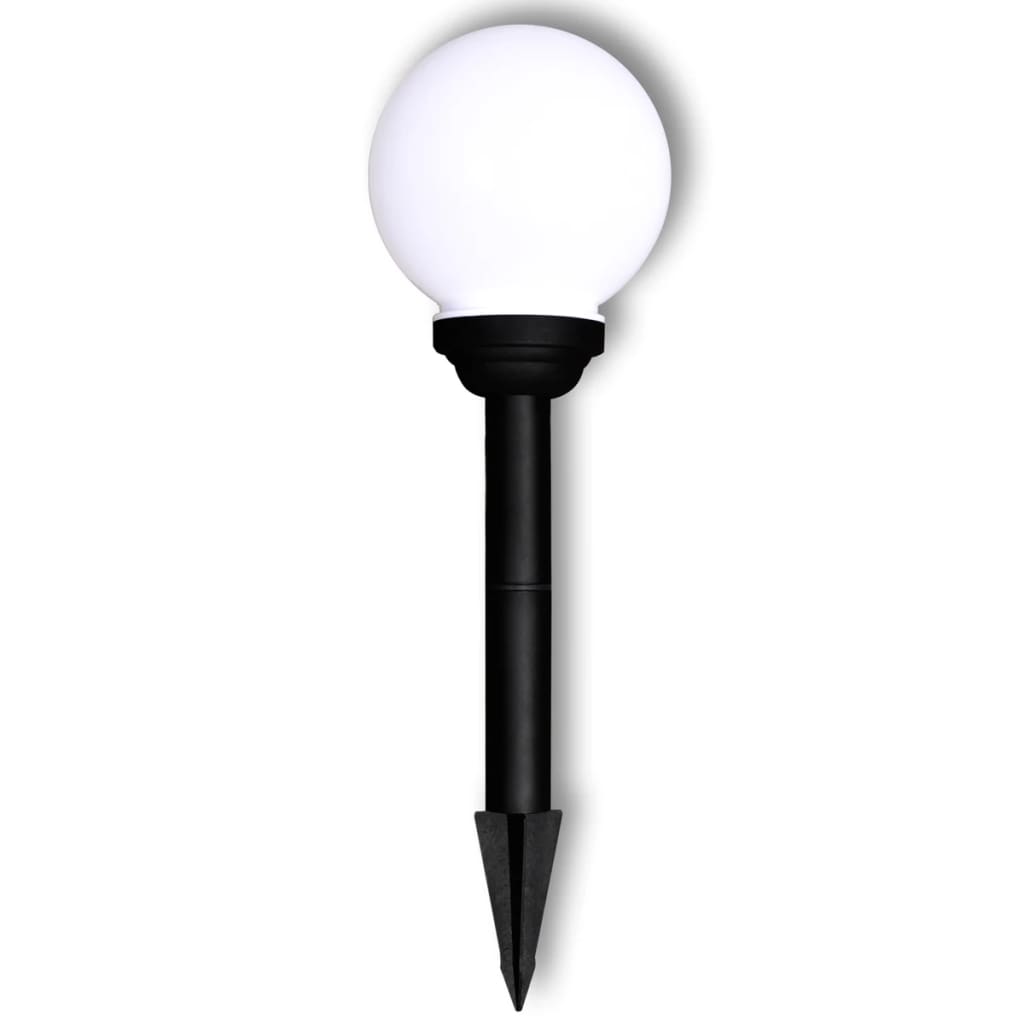 Lampioni Solari LED Giardino 4 pz Rotondi 15 cm con Picchetto - homemem39