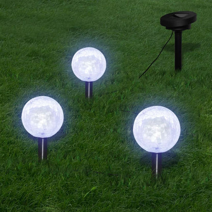 Lampioncini Solari a LED 3 pz con Picchetti e Pannelli Solari - homemem39