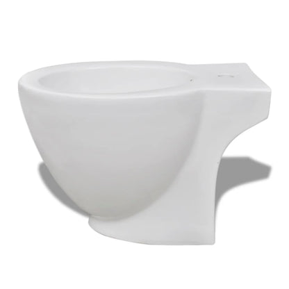 Set WC e Bidet con Piede in Ceramica Bianca - homemem39