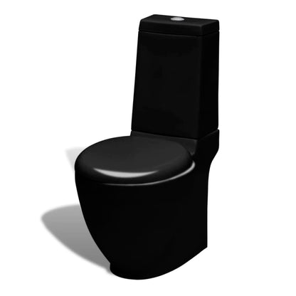 Set di Bidet e Toilette da Pavimento in Ceramica Nera - homemem39