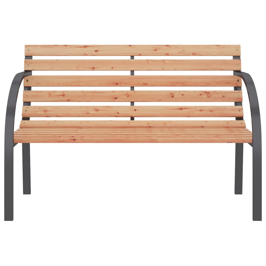 Panchina da Giardino 120 cm in Legno e Ferro - homemem39