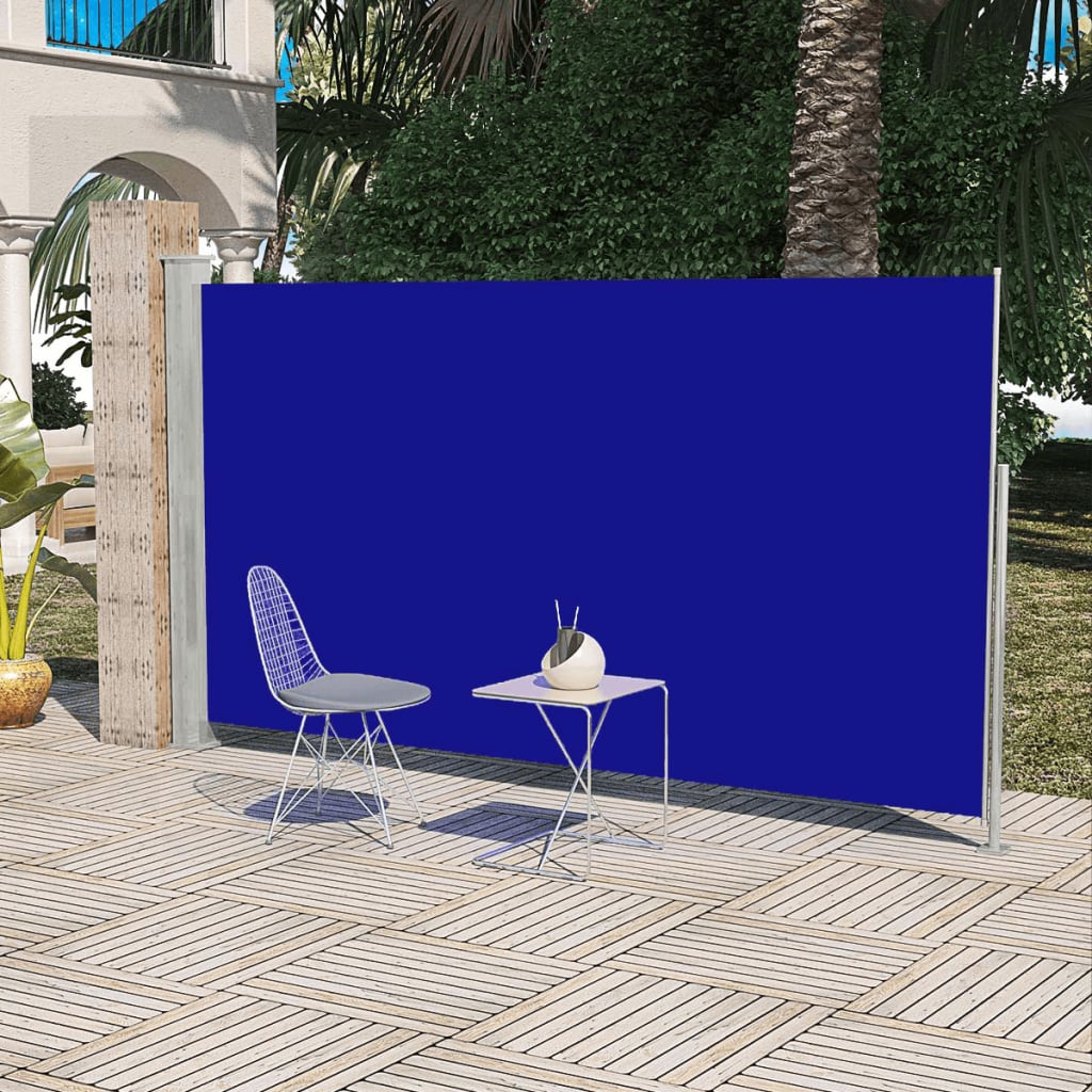 Tendalino Laterale per Patio Terrazzo 160 x 300 cm Blu - homemem39