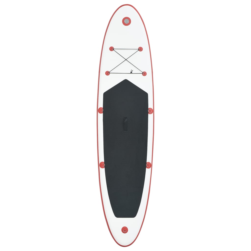 Set Tavola da SUP e Surf Gonfiabile Rosso e Bianco - homemem39