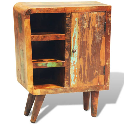 Armadietto in Legno Anticato con 1 Sportello Stile Vintage - homemem39