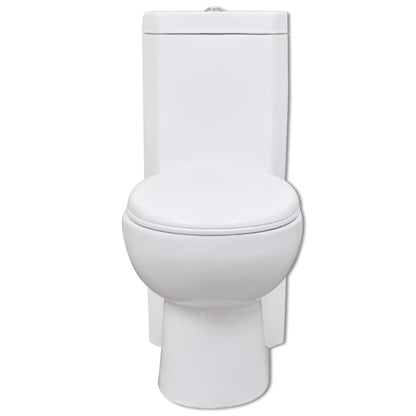 Vaso WC in Ceramica da Bagno ad Angolo Bianco - homemem39