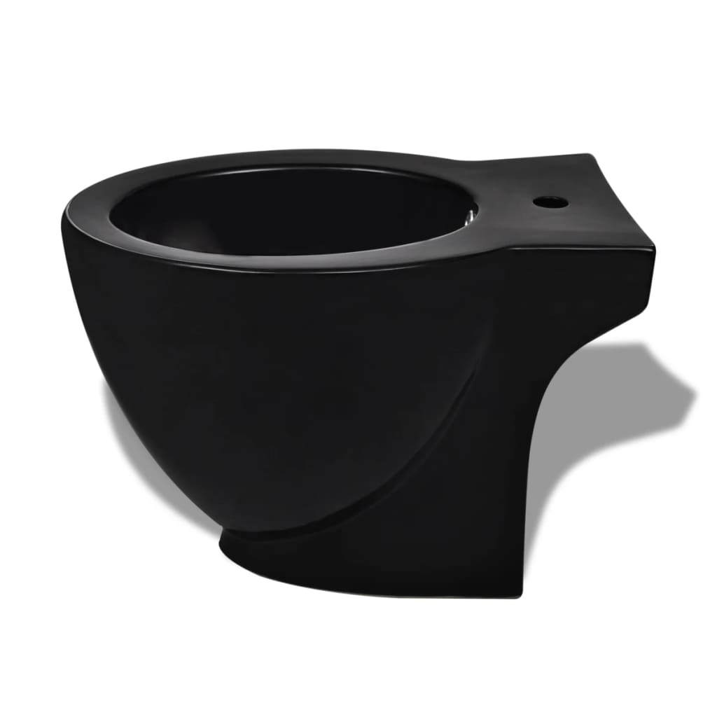 Set Toilette e Bidè in Ceramica Nero - homemem39