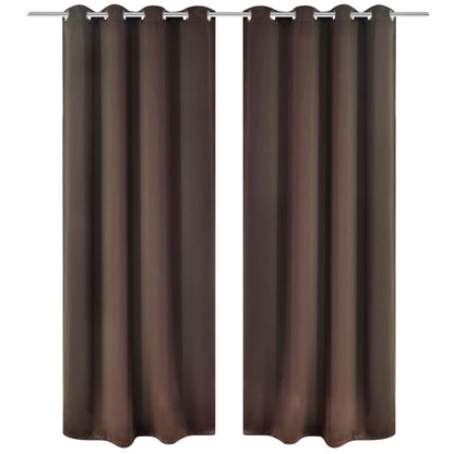 Tende Oscuranti 2 pz con Anelli in Metallo 135 x 245 cm - homemem39