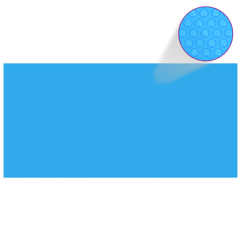 Telo Copripiscina Solare Copertura Rettangolare PE 450 x 220 cm Blu - homemem39