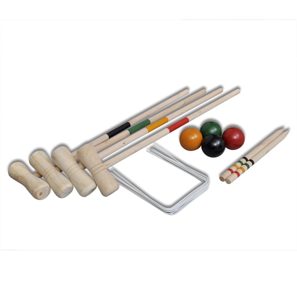 Set Gioco Croquet di legno per 4 giocatori - homemem39