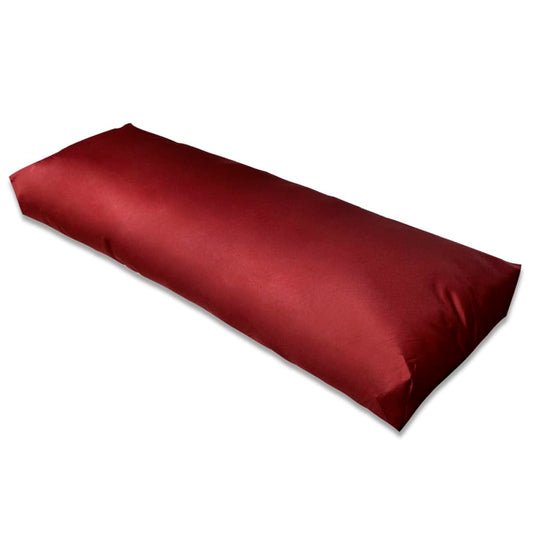 Cuscino di Appoggio Imbottito Rosso Vino 120 x 40 x 10 cm - homemem39