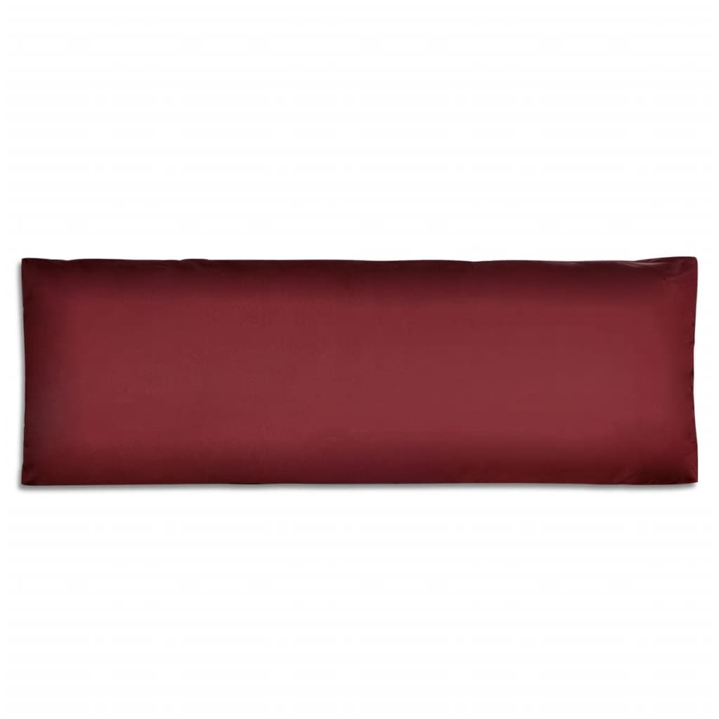 Cuscino di Appoggio Imbottito Rosso Vino 120 x 40 x 10 cm - homemem39