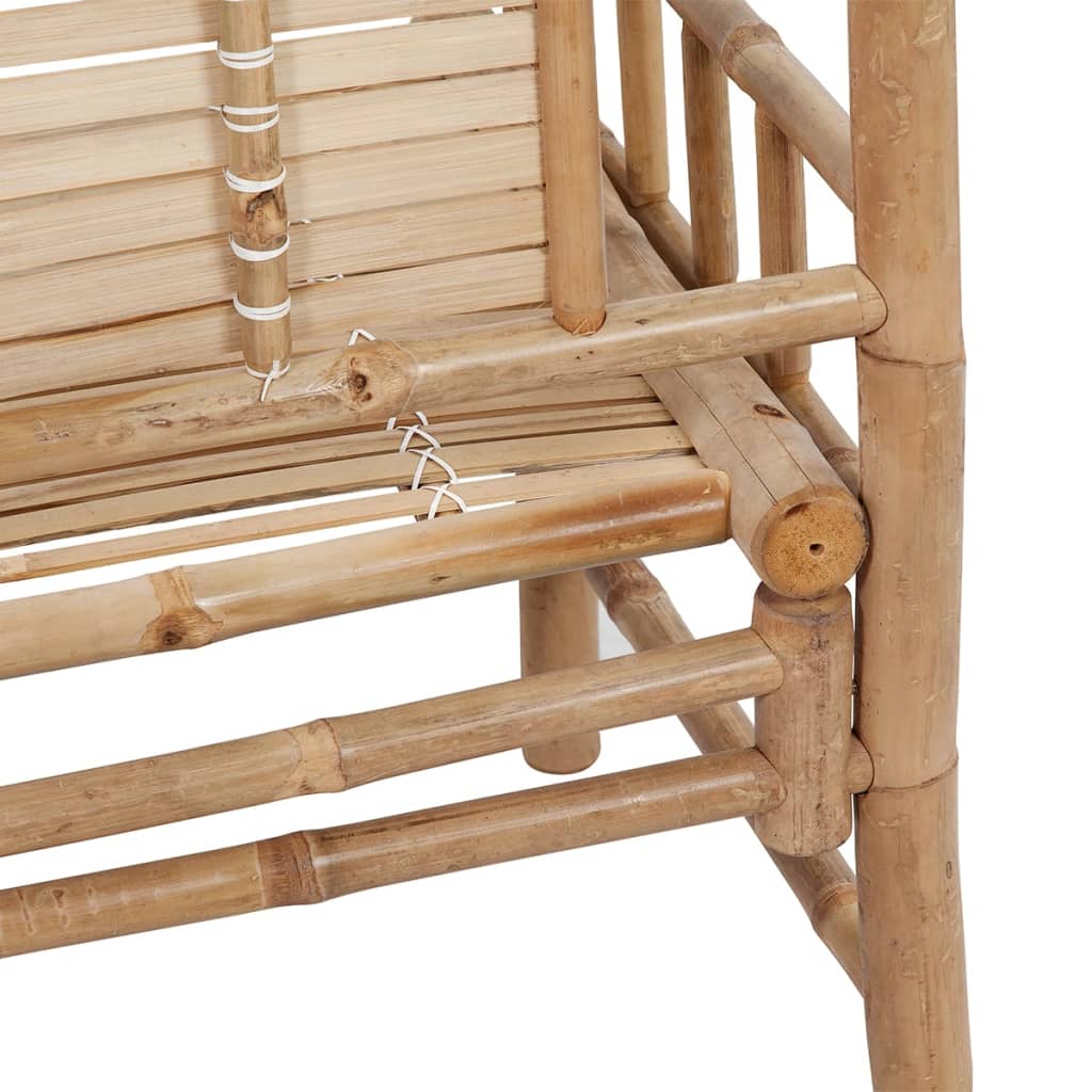 Panchina da Giardino 120 cm in Bambù - homemem39