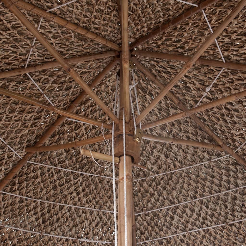 Ombrellone in Bambù 270 cm Parasole in Foglie di Banano - homemem39