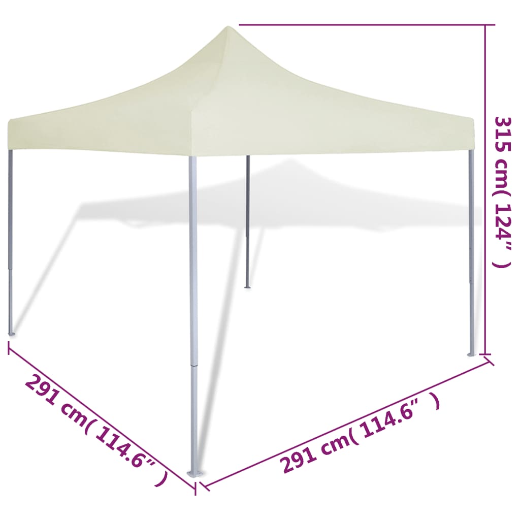 Tenda Pieghevole Crema 3 x 3 m - homemem39