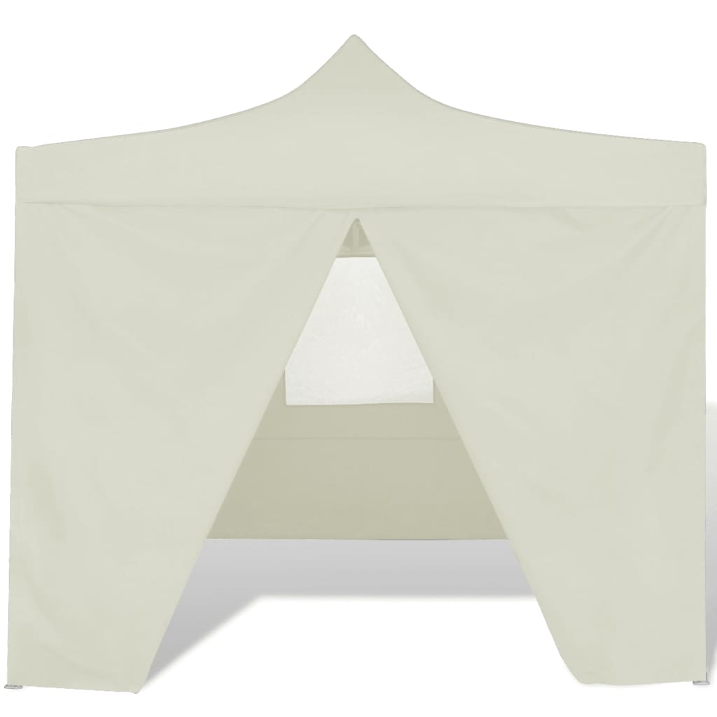 Tenda Pieghevole Crema 3 x 3 m con 4 Pareti - homemem39