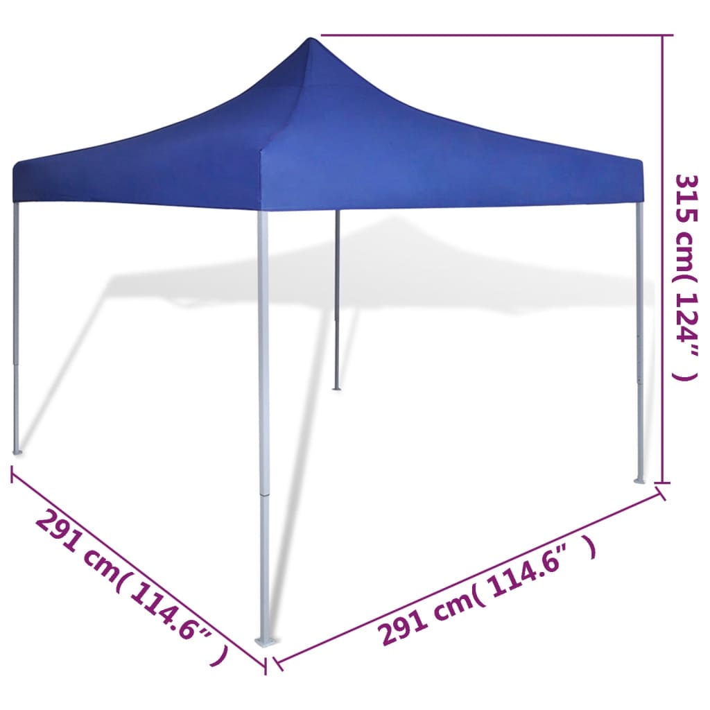 Tenda Pieghevole Blu 3 x 3 m - homemem39