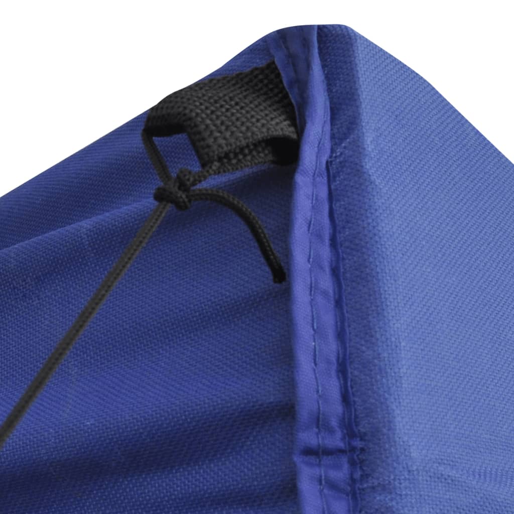 Tenda Pieghevole Blu 3 x 3 m con 4 Pareti - homemem39