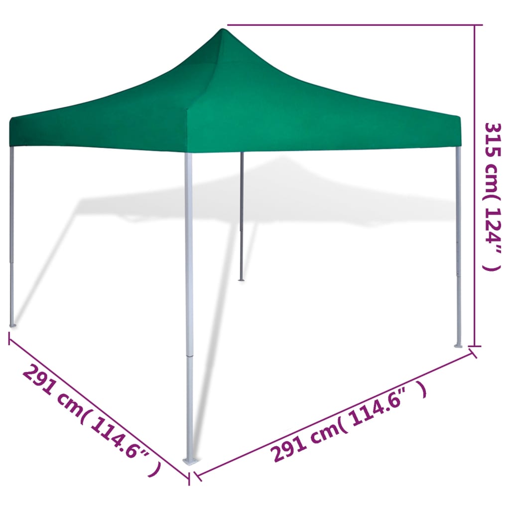 Tenda Pieghevole Verde 3 x 3 m - homemem39