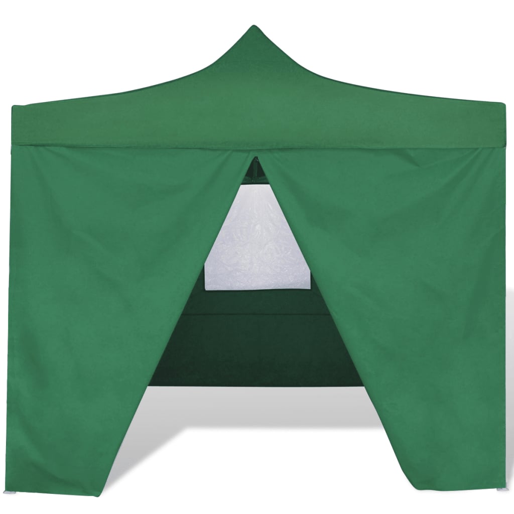 Tenda Pieghevole Verde 3 x 3 m con 4 Pareti - homemem39