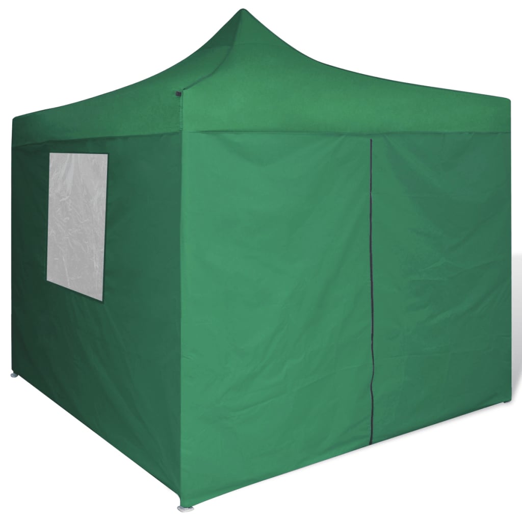 Tenda Pieghevole Verde 3 x 3 m con 4 Pareti - homemem39