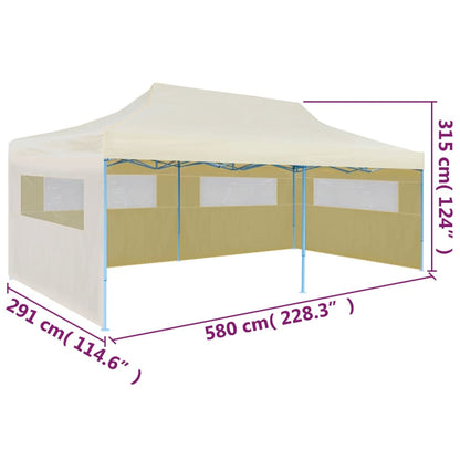 Tenda per Feste Pop-Up Pieghevole Crema 3 x 6 m - homemem39
