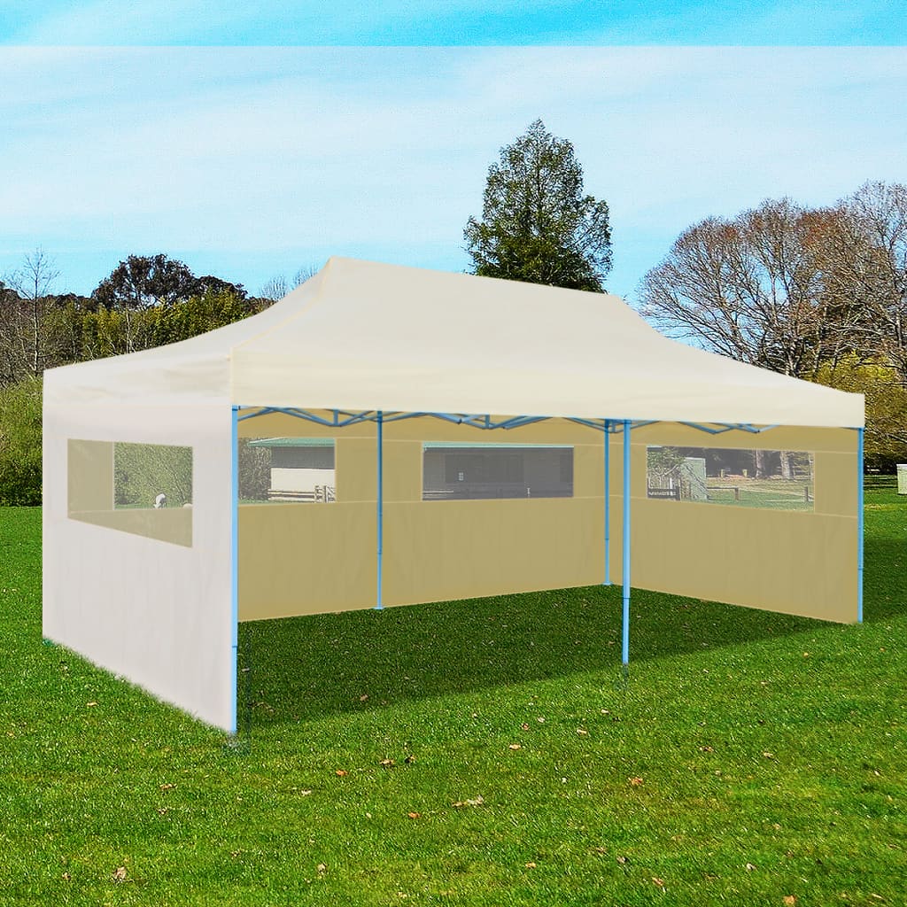 Tenda per Feste Pop-Up Pieghevole Crema 3 x 6 m - homemem39