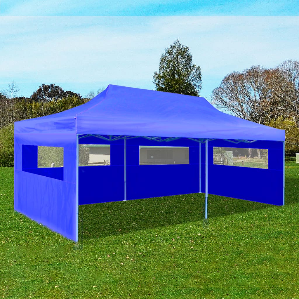 Tenda per Feste Pop-up Pieghevole Blu 3 x 6 m - homemem39