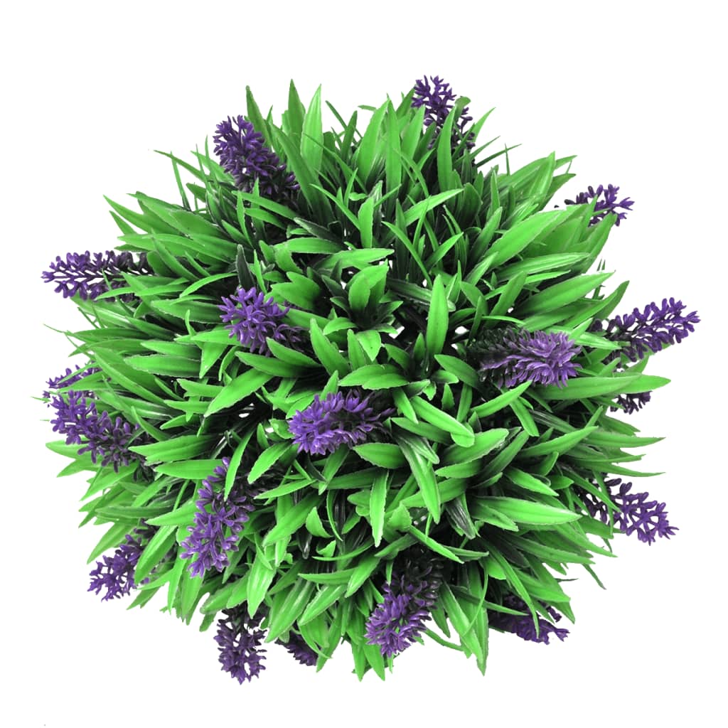 Set Palle di Bosso Artificiale 2 pz con Lavanda 28 cm - homemem39