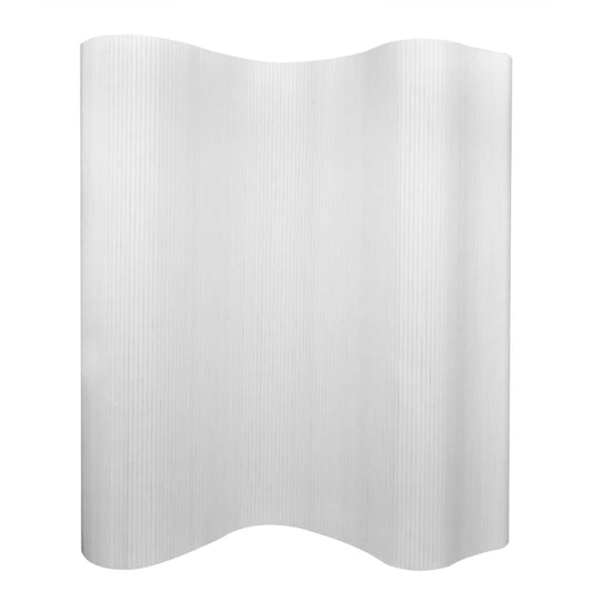 Pannello Divisore per la Stanza in Bambù Bianco 250x165 cm - homemem39