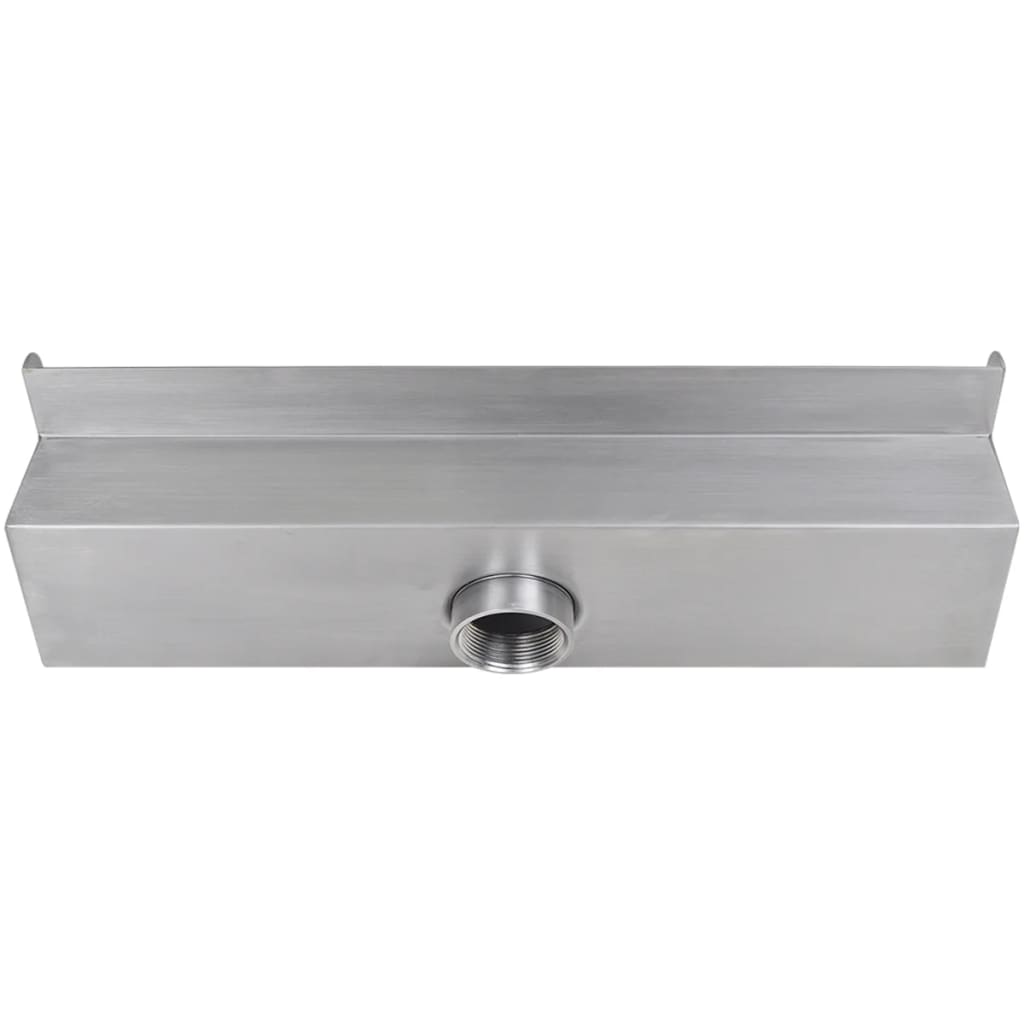 Fontana a Cascata per Giardino Rettangolare Acciaio Inox 45 cm - homemem39