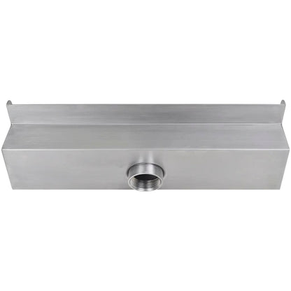 Fontana a Cascata per Giardino Rettangolare Acciaio Inox 45 cm - homemem39