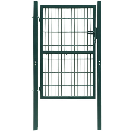 Cancello da Giardino 2D (Singolo) Verde 106 x 190 cm - homemem39