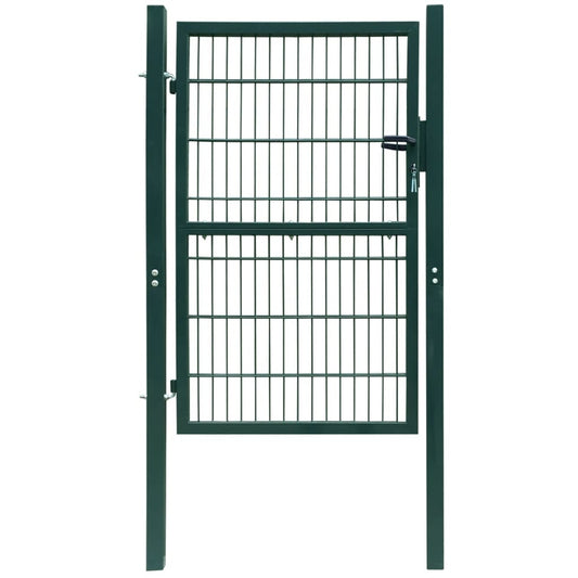 Cancello da Giardino 2D (Singolo) Verde 106 x 210 cm - homemem39