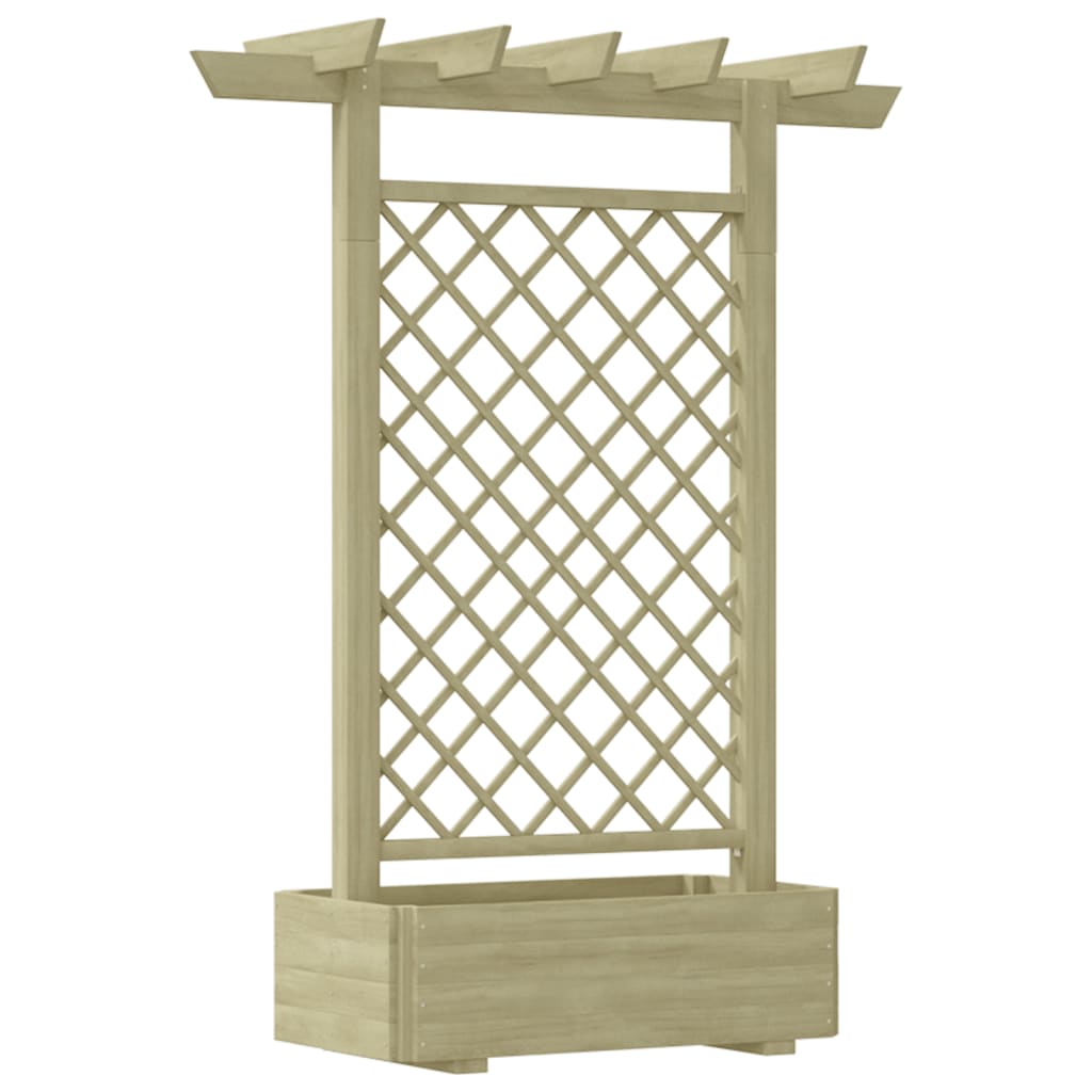 Fioriera con Pergolato da Giardino 162x56x204 cm in Legno - homemem39