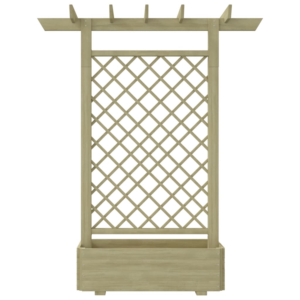 Fioriera con Pergolato da Giardino 162x56x204 cm in Legno - homemem39