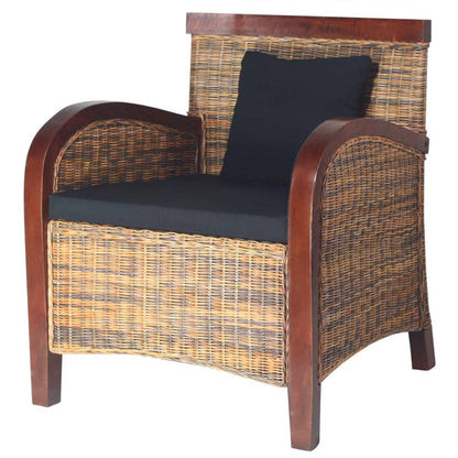 Poltrona in Rattan Intrecciato a Mano - homemem39