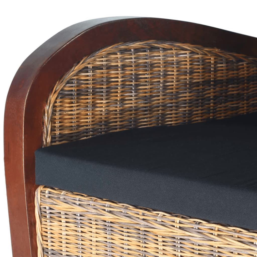 Poltrona in Rattan Intrecciato a Mano - homemem39