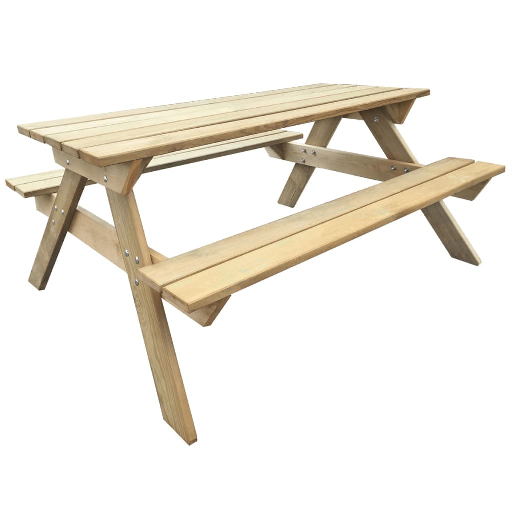 Tavolo da Picnic 150x135x71,5 cm in Legno - homemem39