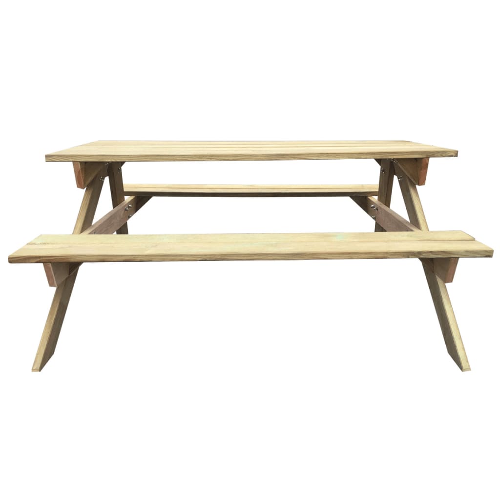 Tavolo da Picnic 150x135x71,5 cm in Legno - homemem39