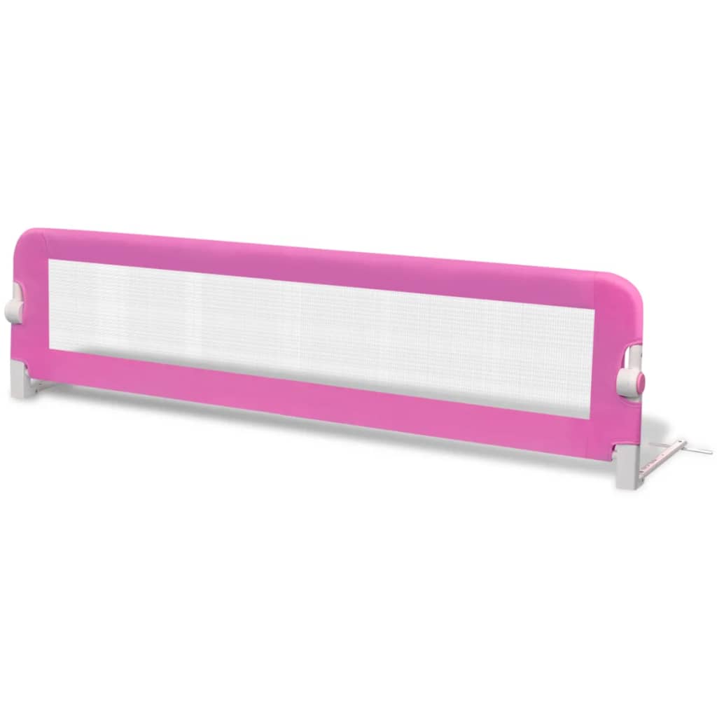 Barriera di Sicurezza per Letto Bambino 150 x 42 cm Rosa - homemem39