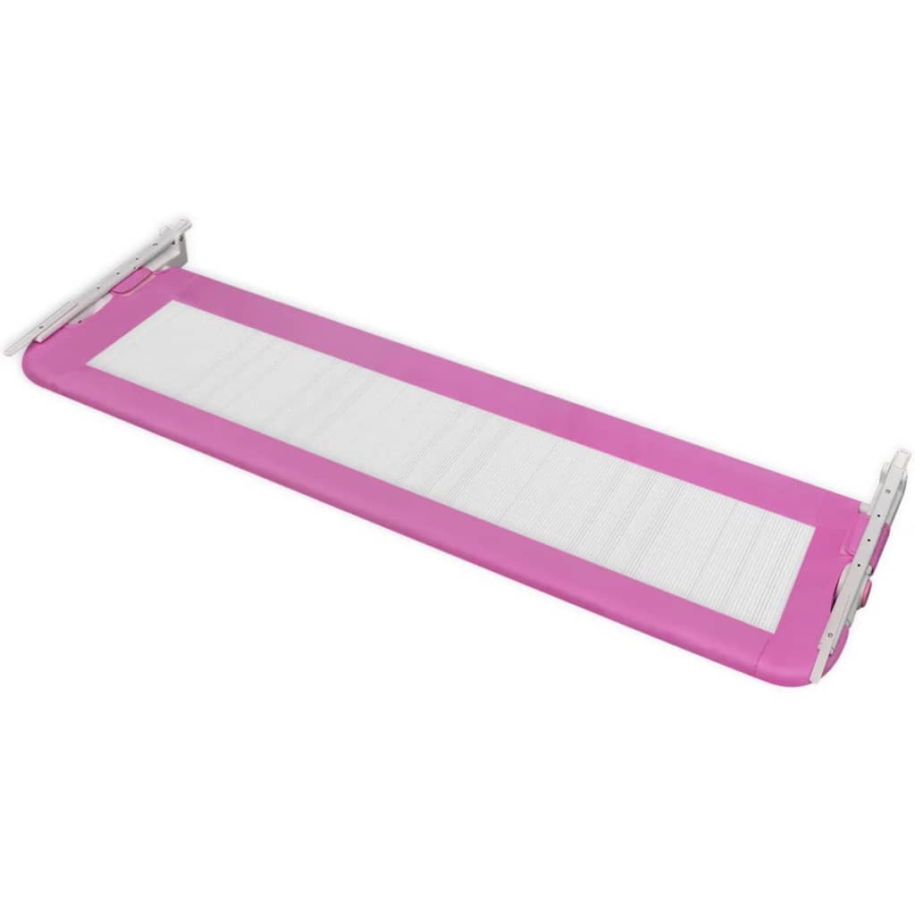 Barriera di Sicurezza per Letto Bambino 150 x 42 cm Rosa - homemem39